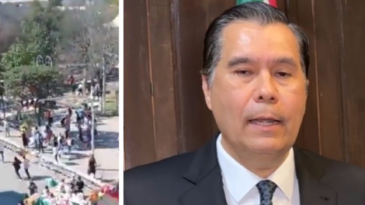 Suspenden desfile de la Revolución en ciudad de Nuevo León por supuestos disparos I VIDEO