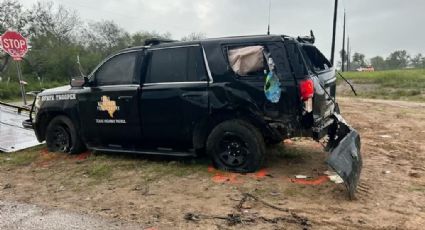 Embisten a patrullero al sureste de Laredo; está lesionado