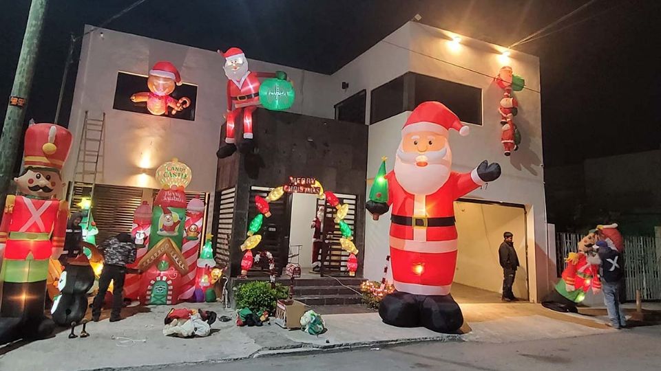 Casa de la colonia Hidalgo en Nuevo Laredo se viste de Navidad