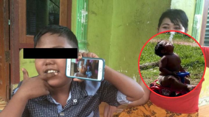 Así luce ahora el bebé que se volvió viral por fumar 40 cigarrillos al día | FOTOS