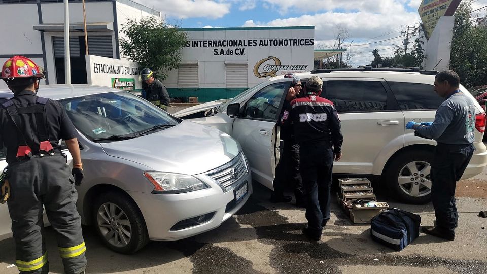 En el crucero de Ocampo y 5 de febrero se registró el encontronazo.