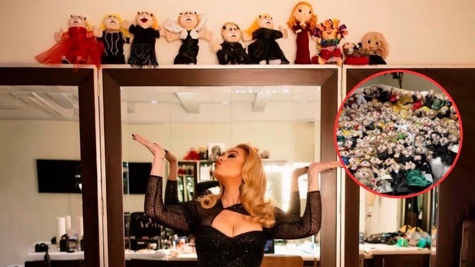 Adele presume colección de peluches