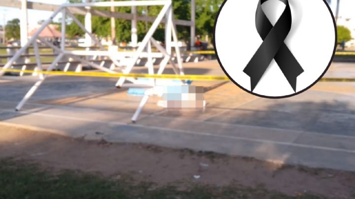 Trágica muerte de niño tamaulipeco al caerle encima portería metálica en parque público