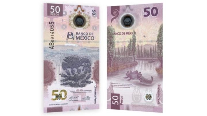 Este es el tiempo de vida del billete de 50 pesos con el ajolote