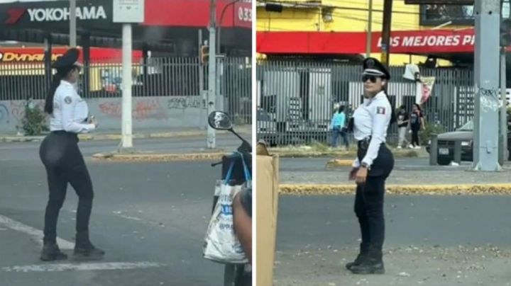 Buscan a hermosa policía vial; roba los corazones de los conductores | VIDEO