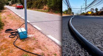 Cables negros en las carreteras: esta es su utilidad | VIDEO