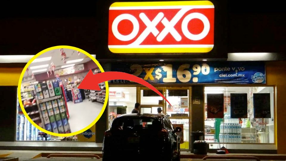 Un empleado de Oxxo es captado escondiéndose para no atender