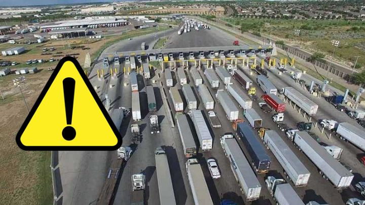 Se reportan largas filas en los puentes internacionales el Comercio Mundial y Solidaridad