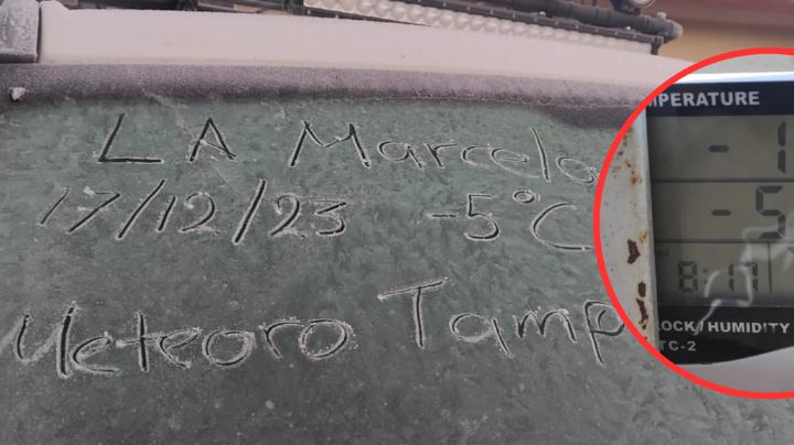 Intensas heladas en Tamaulipas, este municipio llegó a los -5 grados centígrados