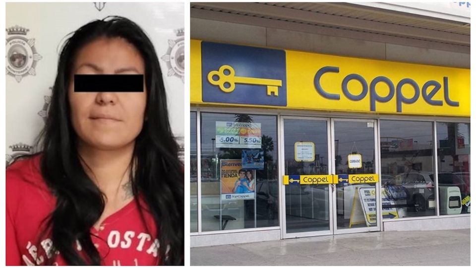 Una empleada de Coppel sorprendió a la mujer robando la ropa interior.