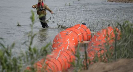 Ordenan a Texas retirar muro flotante de boyas en río Bravo; SRE celebra orden