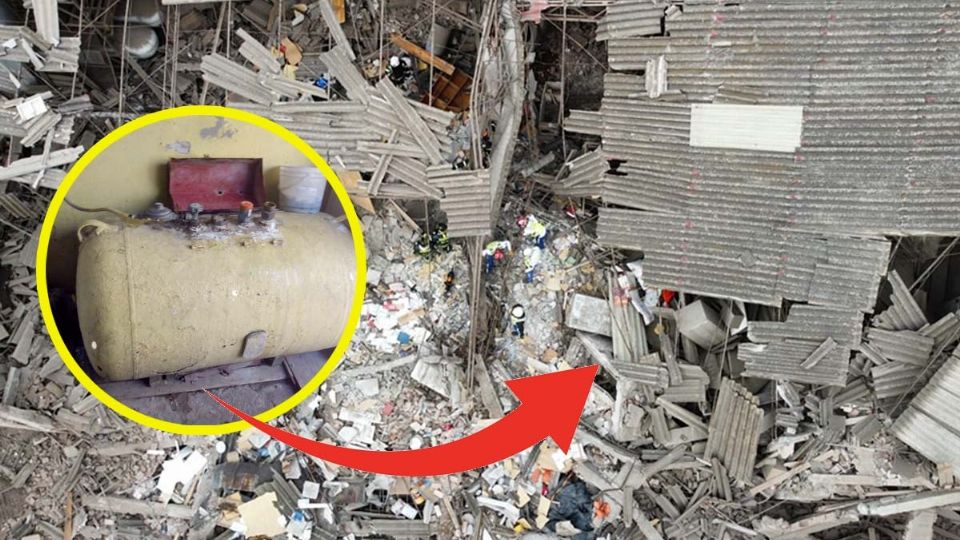 Un tanque de gas de 300 litros explotó dejando saldo fatal en Azcapotzalco