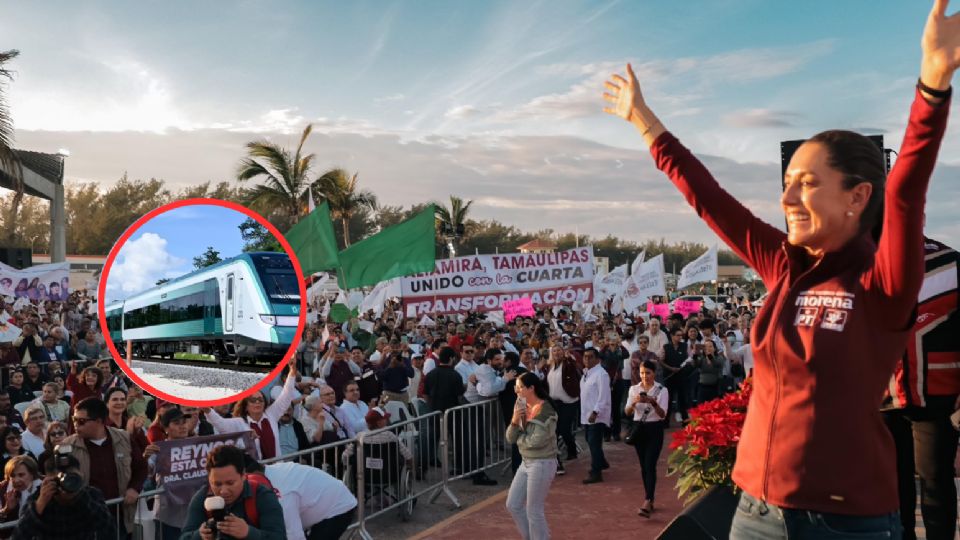 Entre las líneas que resaltó Sheinbaum están los trayectos de la Ciudad de México a San Luis Potosí y de Nuevo Laredo a Monterrey.