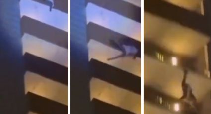 Hombre disfrazado de Santa Claus cae desde el piso 24 de un edificio I VIDEO