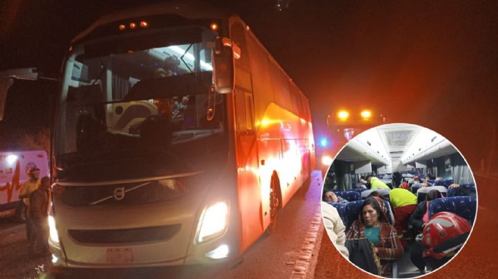 Hay 10 lesionados en Galeana, NL, tras accidente de autobús de pasajeros