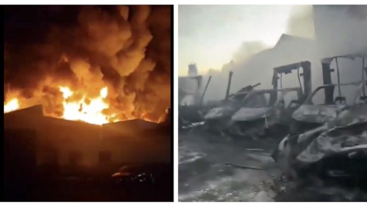 Incendio arrasa con fábrica de galletas Gamesa; hay 15 vehículos calcinados | VIDEO