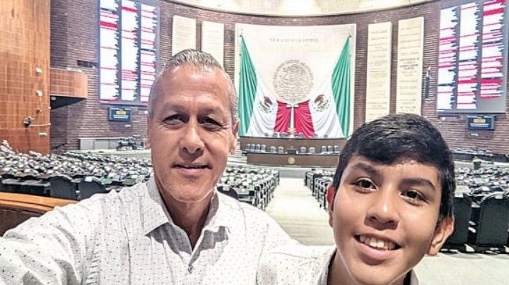 Un niño de Nuevo Laredo visita el Congreso