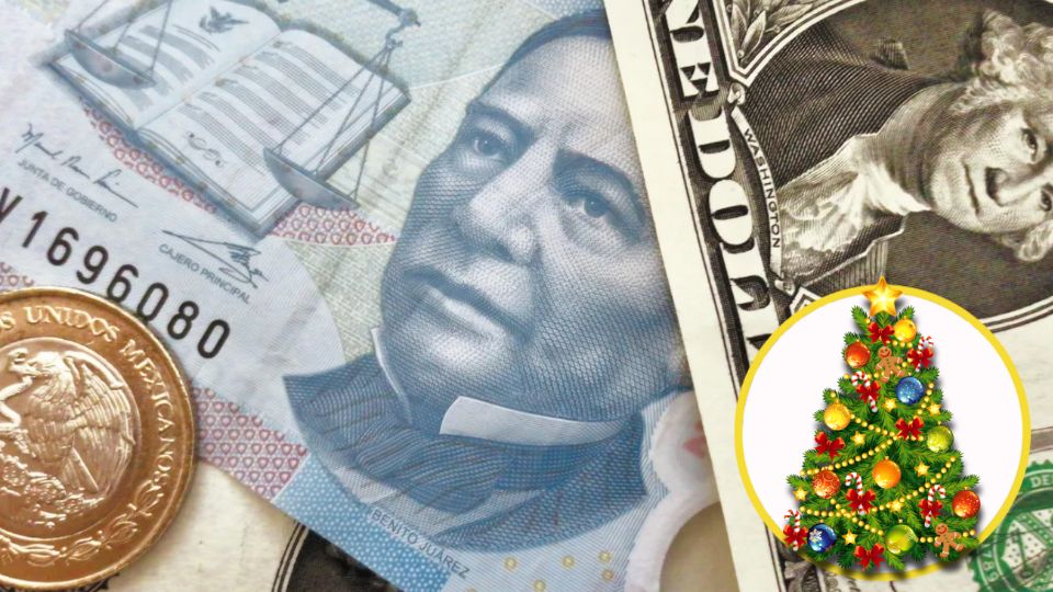 El peso mexicano registra bajos niveles ante el debilitamiento del dólar, dándonos un regalo de Navidad económico