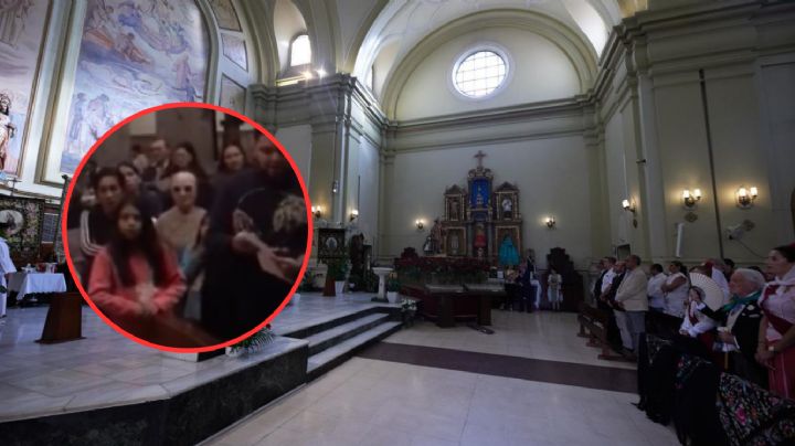 Un inquietante ser se hace presente durante la posada de un templo | VIDEO