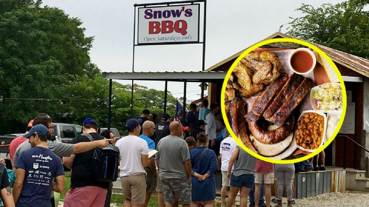 Snow's BBQ de Texas, donde haces fila desde la madrugada para comer