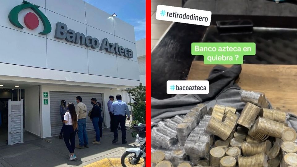 Usuario grabó lo que sucedió cuando retiró en Banco Azteca