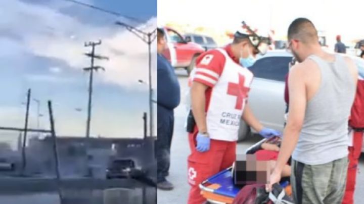 Captan en video momento en que arrollan a alumnos de la Secundaria 80