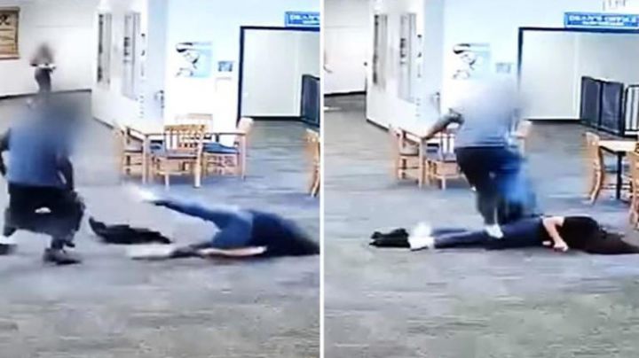 Estudiante ataca a su maestra por haberle quitado su consola de videojuegos | VIDEO