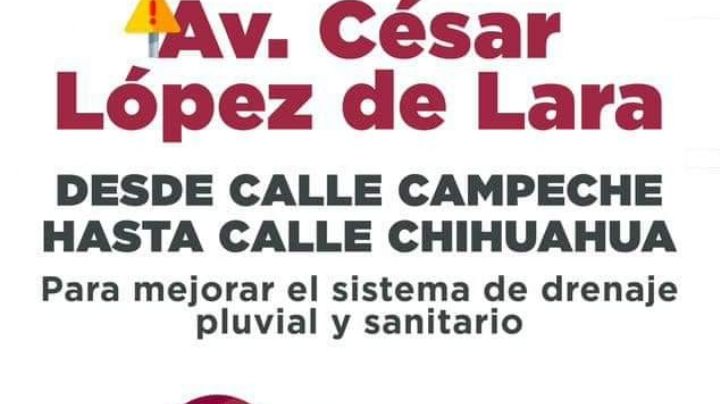 Cierran desde hoy la avenida César López de Lara; te damos alternativas