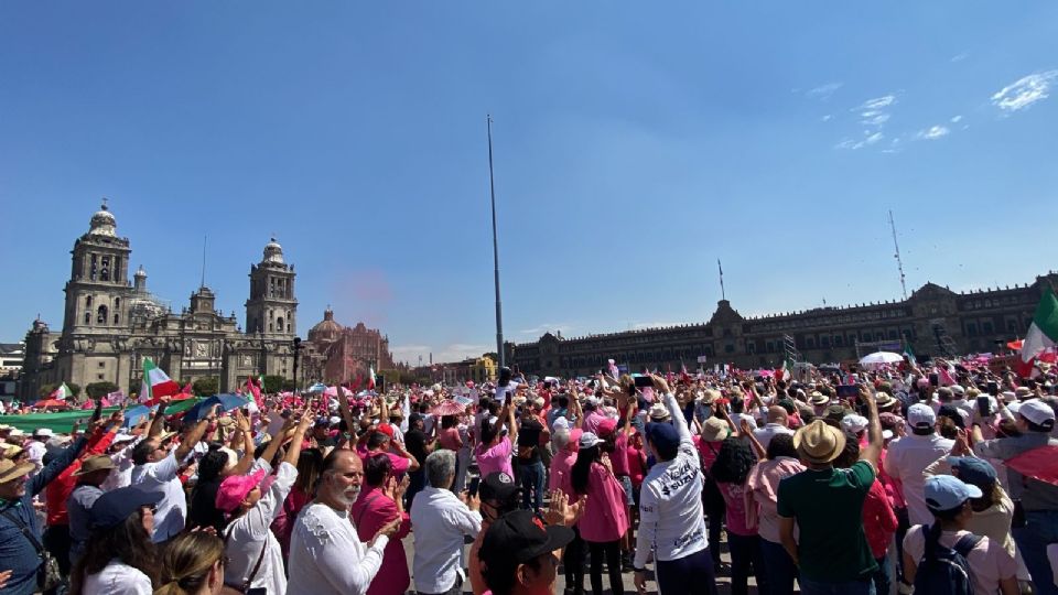 Así luce el Zócalo, en la Ciudad de México.