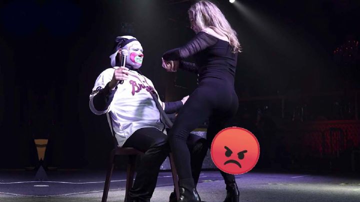 En show de Brincos Dieras, mujer impide que hombre golpee a novia