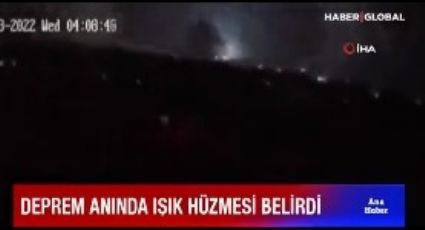 Así se vieron las luces de terremoto en Turquía: MOMENTO EXACTO