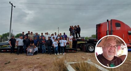 Despiden en su último viaje a "Meme" González, querido trailero de Nuevo Laredo