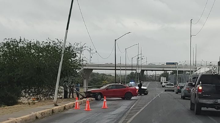 Choque frente al CITEV se registra por distracción al volante