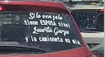 Peligro: mujer pide en mensaje no se acerquen a su marido | VIDEO