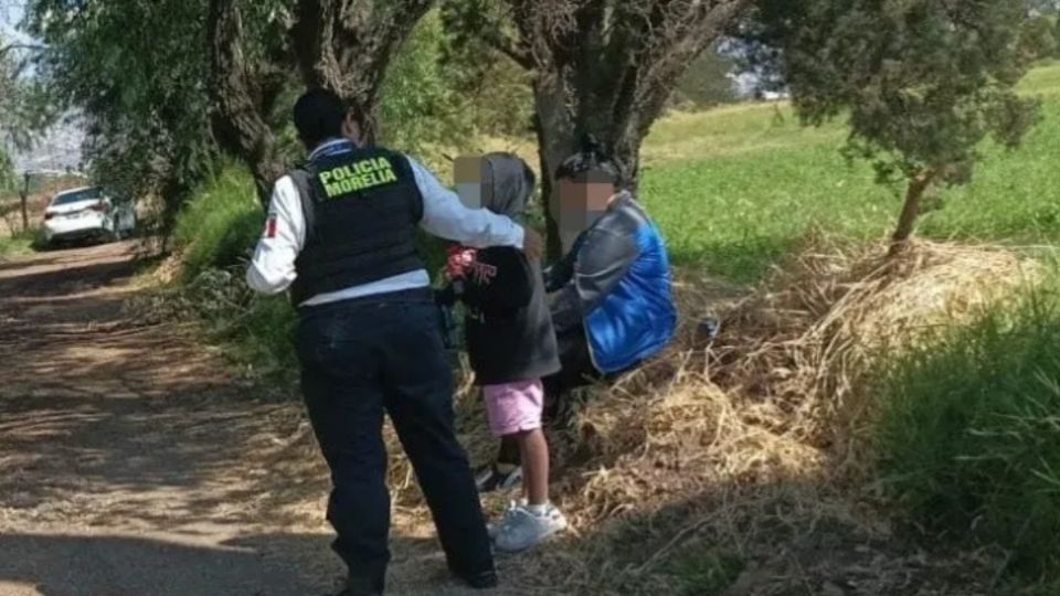 La niña fue encontrada en un baldío