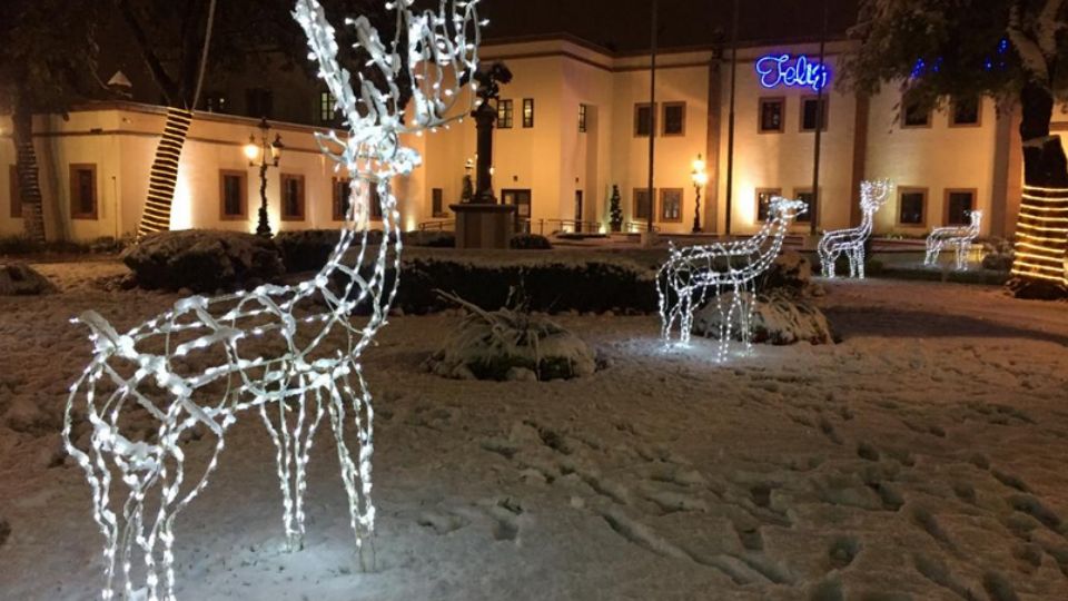 En 2017 una nevada cubrió de blanco a la ciudad