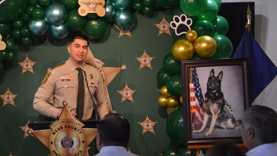 Ati es un K9 muy efectivo del Departamento del Sheriff del Condado de Webb.