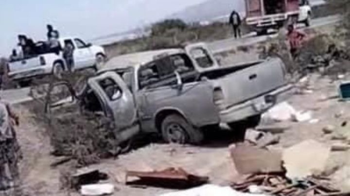 Volcadura deja dos mujeres muertas y ocho heridos en Real de Catorce