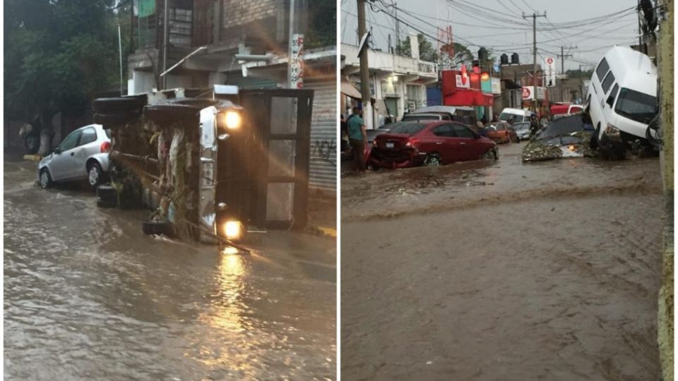 La caída de lluvia provocó encharcamientos que alcanzaron hasta 70 centímetros en algunos lugares, causando accidentes fatales