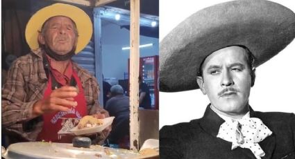 Hombre vende tacos e imita a Pedro Infante; clientes le piden canciones | VIDEO