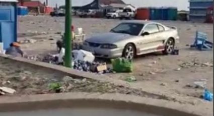 Playa Miramar: turistas se divierten, se pelean y dejan toneladas de basura | VIDEO