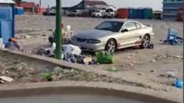 Playa Miramar: turistas se divierten, se pelean y dejan toneladas de basura | VIDEO
