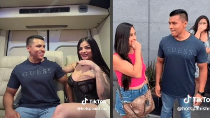 Hombre "engaña" con Karely Ruiz a su novia para que gane un auto | VIDEO