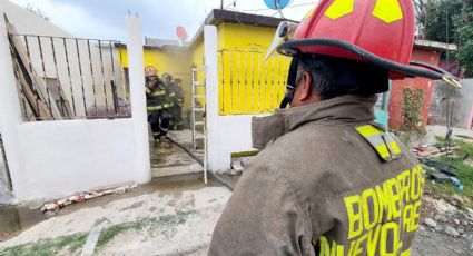 Cortocircuito de cableado eléctrico provoca incendio en casa de la colonia Infonavit