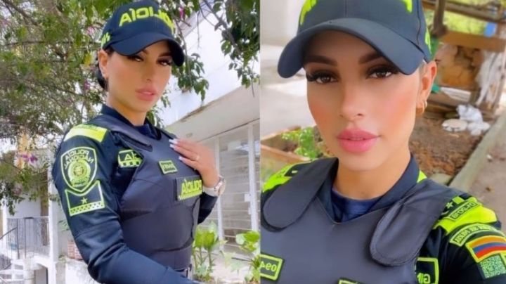 Guapa oficial se convierte en la 'policía más sexy de Colombia' | VIDEO