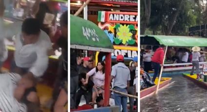 Así ocurrió la batalla campal en las trajineras de Xochimilco; ¡no hubo detenidos! | VIDEO