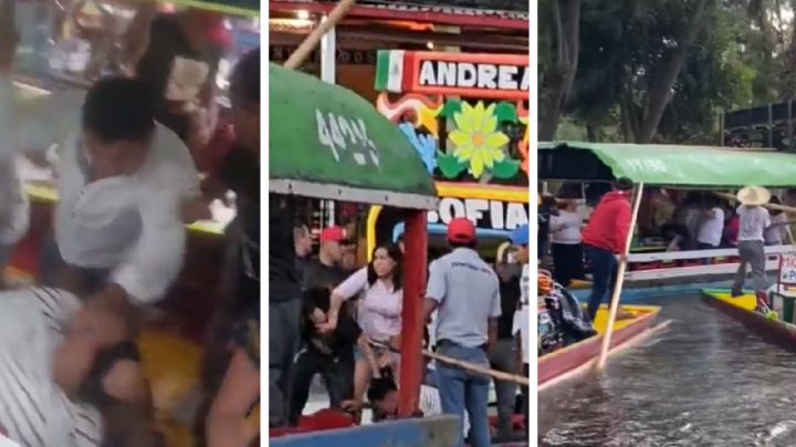 Así ocurrió la batalla campal en las trajineras de Xochimilco; ¡no hubo detenidos! | VIDEO