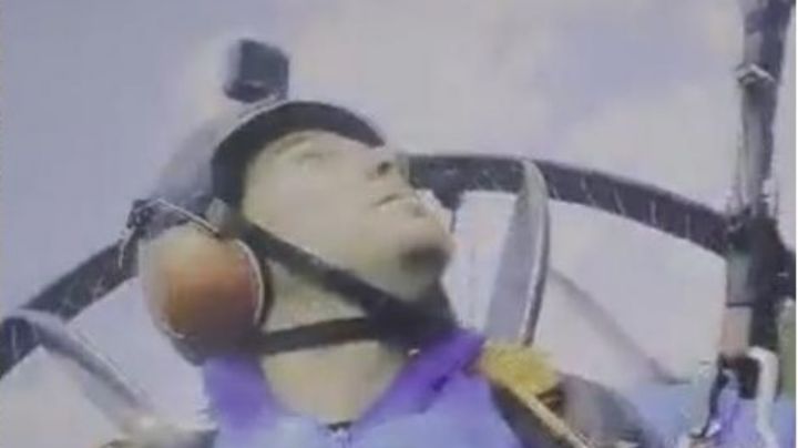 Vadhir Derbez se desploma en parapente en grabación del reality show; así fue el momento | VIDEO