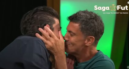 'Burro' Van Rankin y Juan Carlos Gabriel se dan beso; ¿será fiebre? | VIDEO