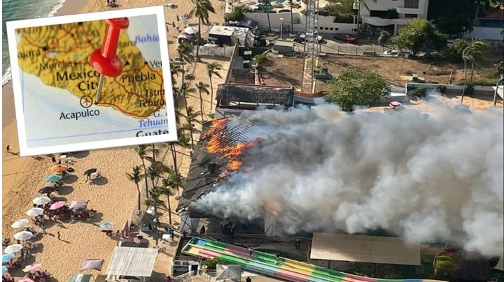 Se incendia en Acapulco el balneario El Rollo | VIDEO
